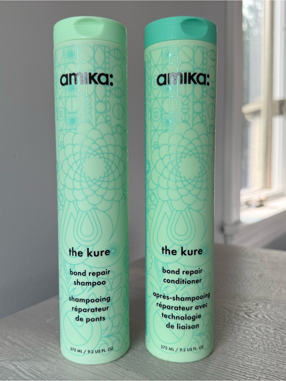 Amika The Kure Bond Repair Shampoo & Conditioner Set - Full Size